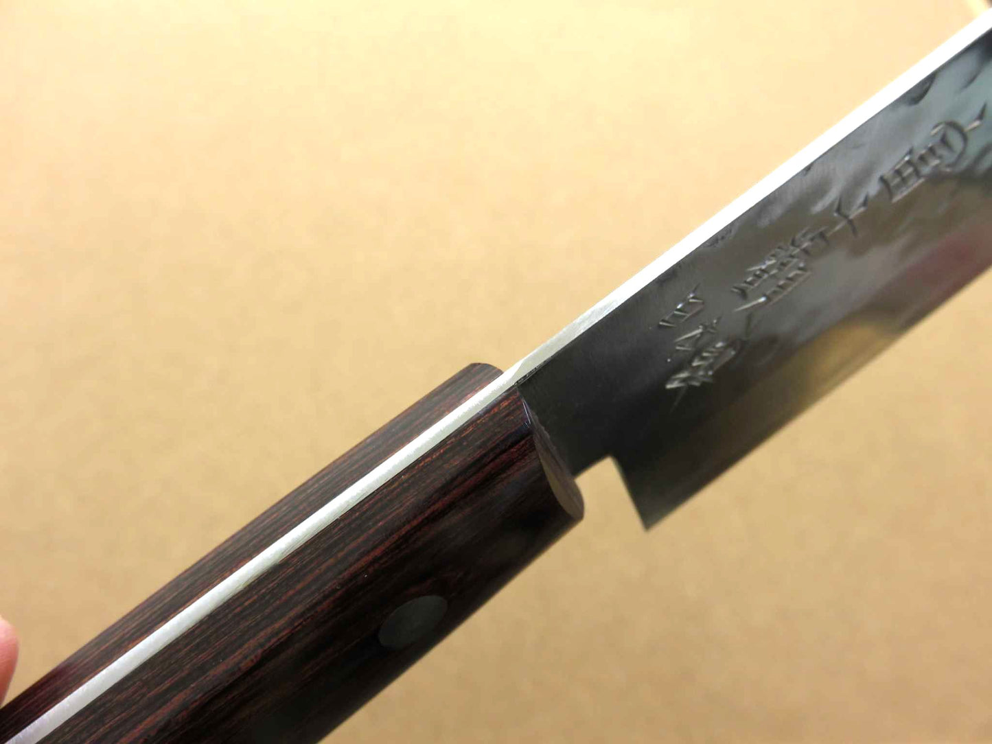 Japanese Kitchen Nakiri Vegetable Knife 165mm 6.5 inch 3 Layers Hammered JAPAN