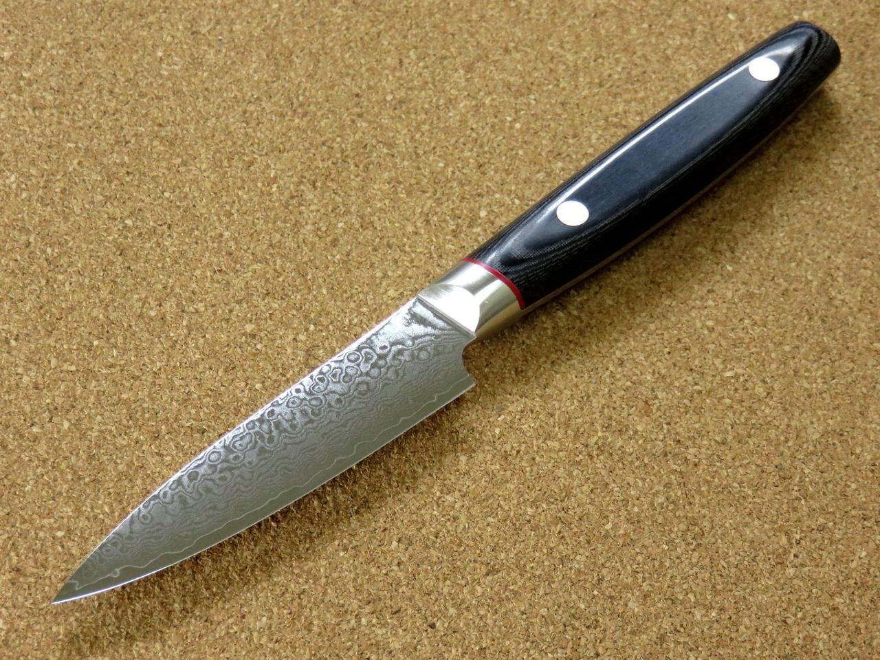 Japanese SAIUN Kitchen Fruit Paring Knife 90mm 3.5 inch VG10 Damascus SEKI JAPAN