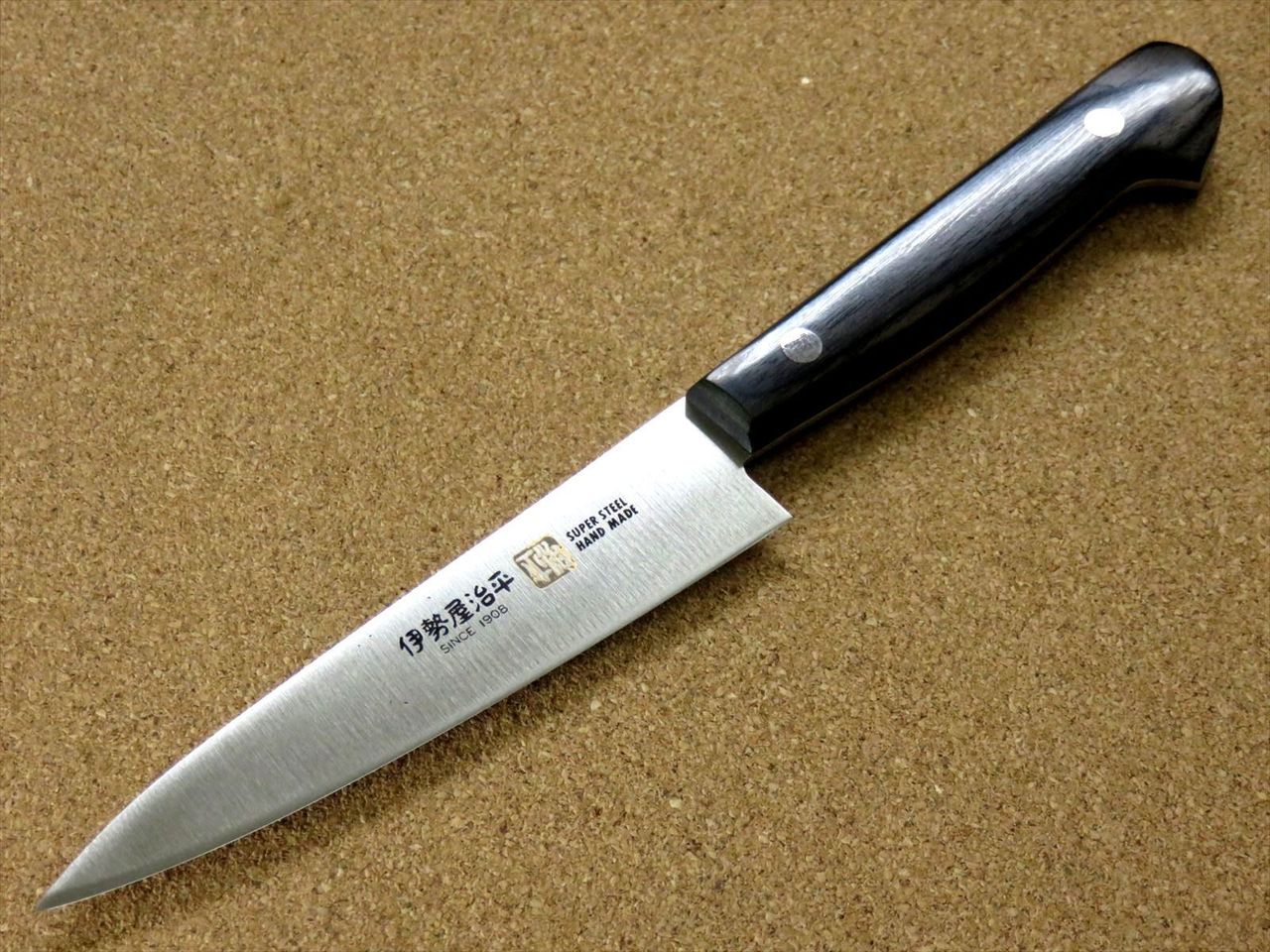 Japanese SETO ISEYA-D Kitchen Petty Utility Knife 4.7" Black packer SEKI JAPAN