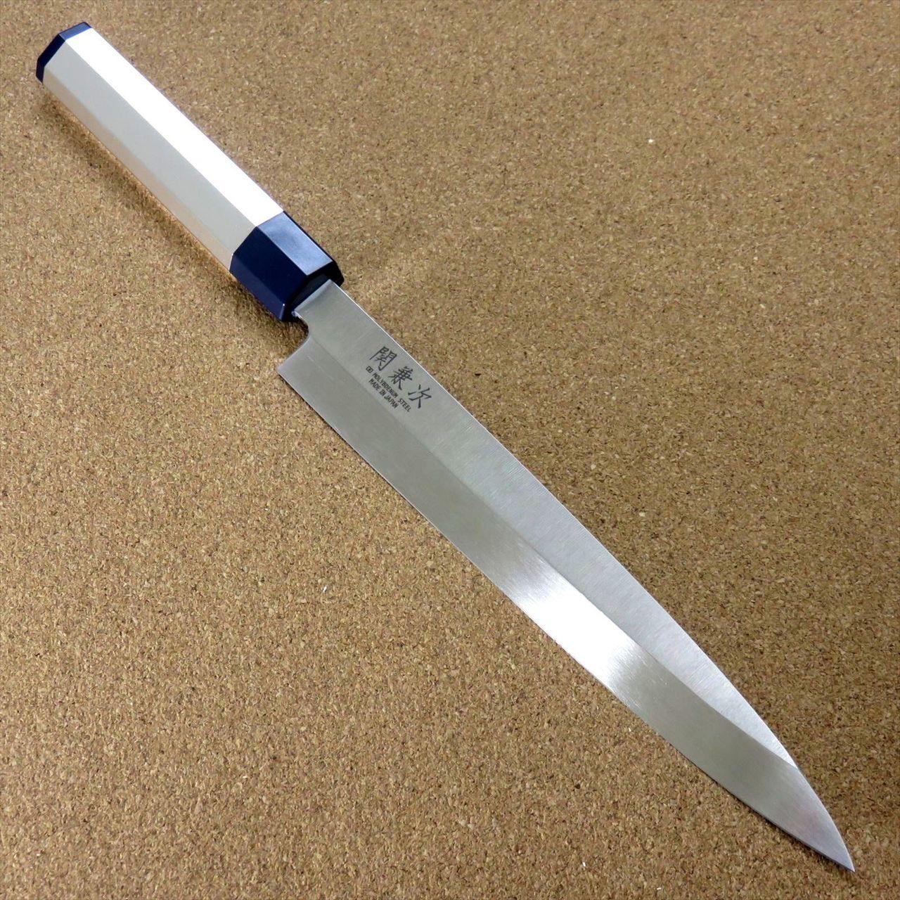 Japanese Kitchen Sashimi Knife 8.3 inch Aluminum Handle Single edged SEKI JAPAN