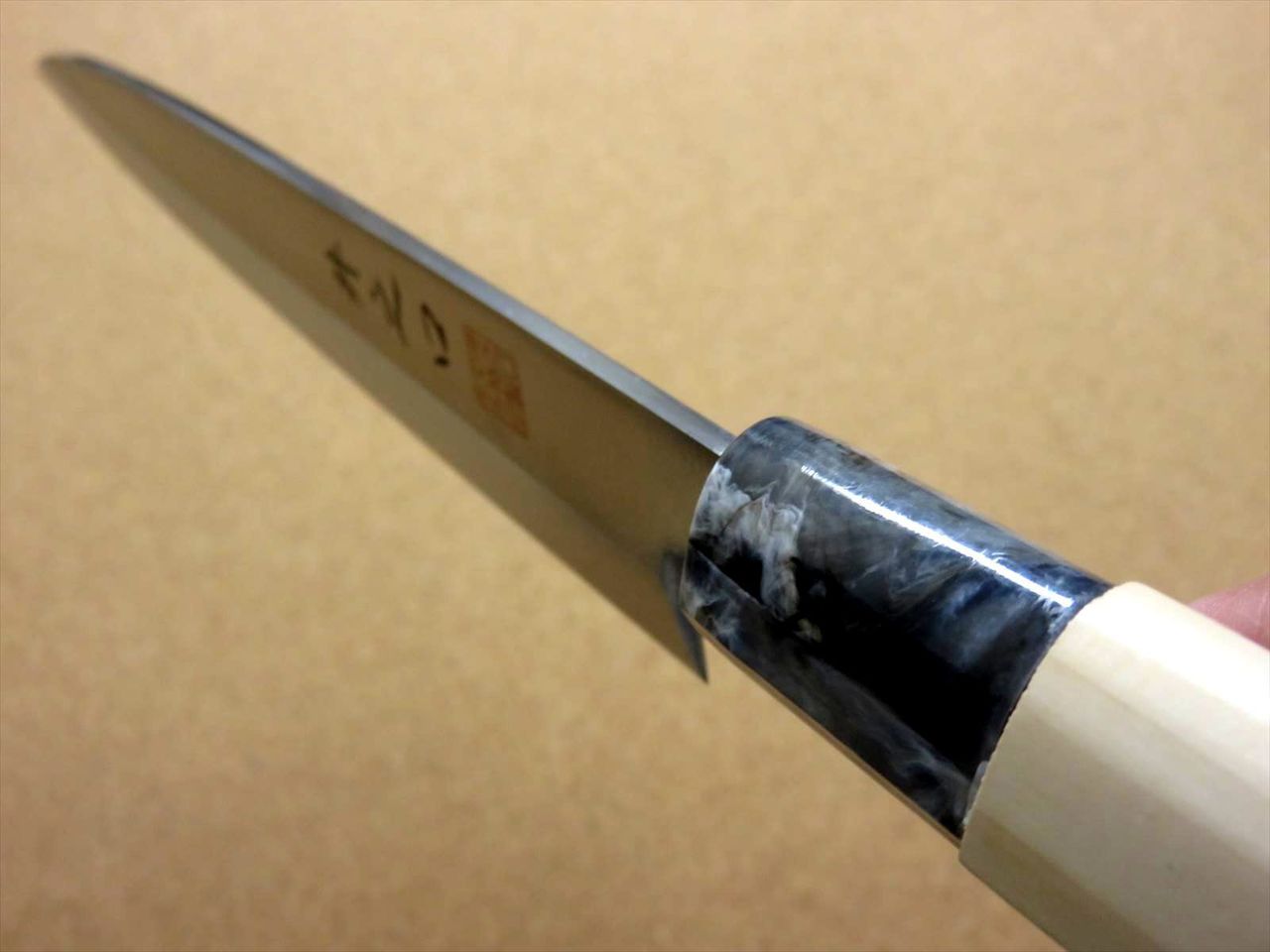 Japanese Kitchen Sashimi Yanagiba Knife 8.3 inch Left handed Natural wood JAPAN