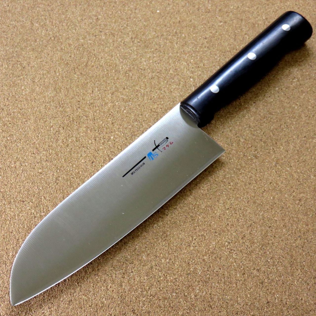 Japanese Kitchen Santoku Knife 170mm 6.7 inch Round handle SEKI JAPAN Japonais