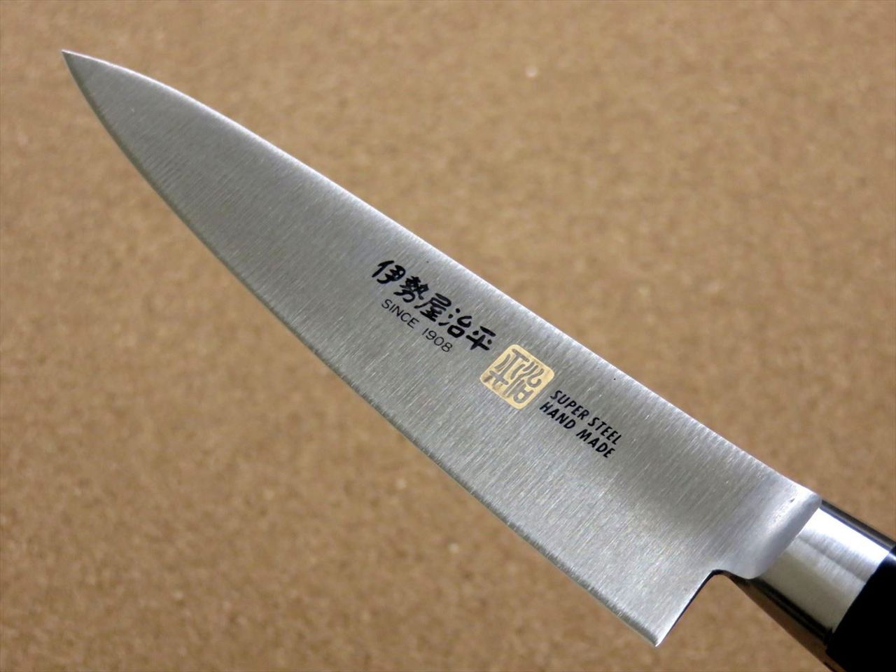 Japanese SETO ISEYA-F Kitchen Utility Knife 4.7 inch Micarta Bolster SEKI JAPAN