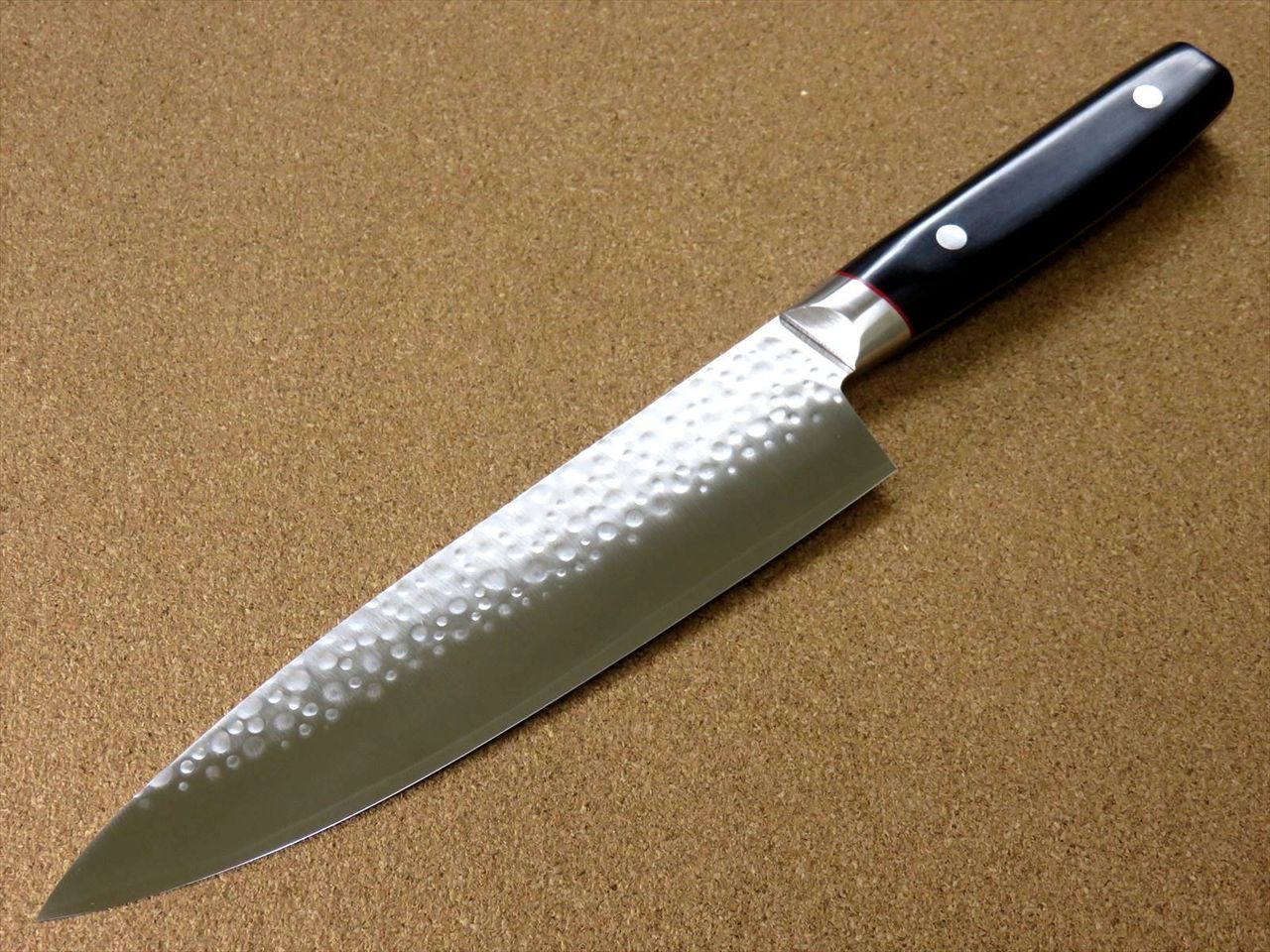 Japanese PRO-J Kitchen Gyuto Chef's Knife 200mm 7.9" Hammer Forged SEKI JAPAN