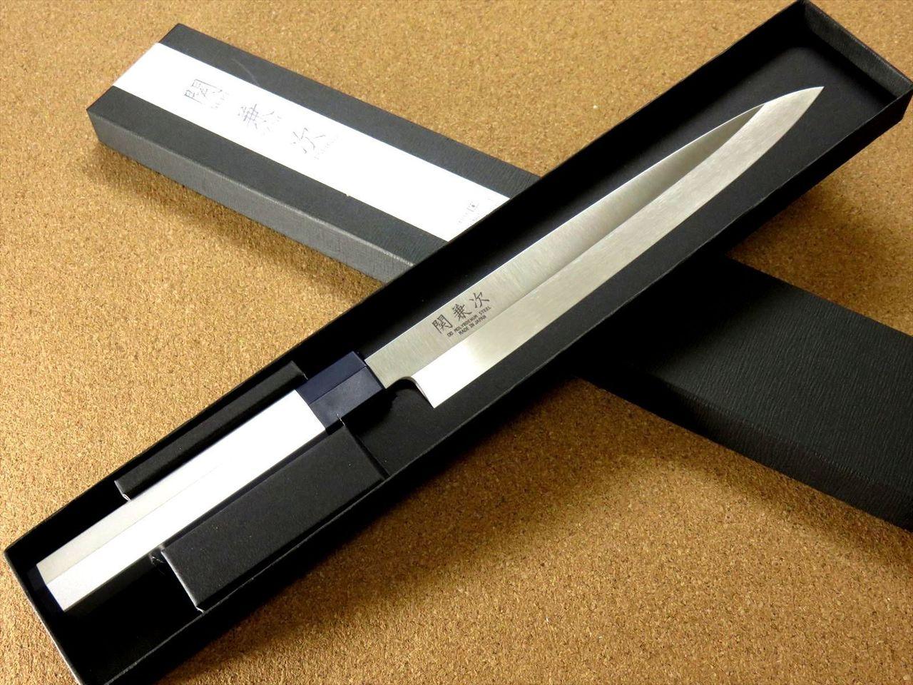Japanese Kitchen Sashimi Knife 8.3 inch Aluminum Handle Single edged SEKI JAPAN