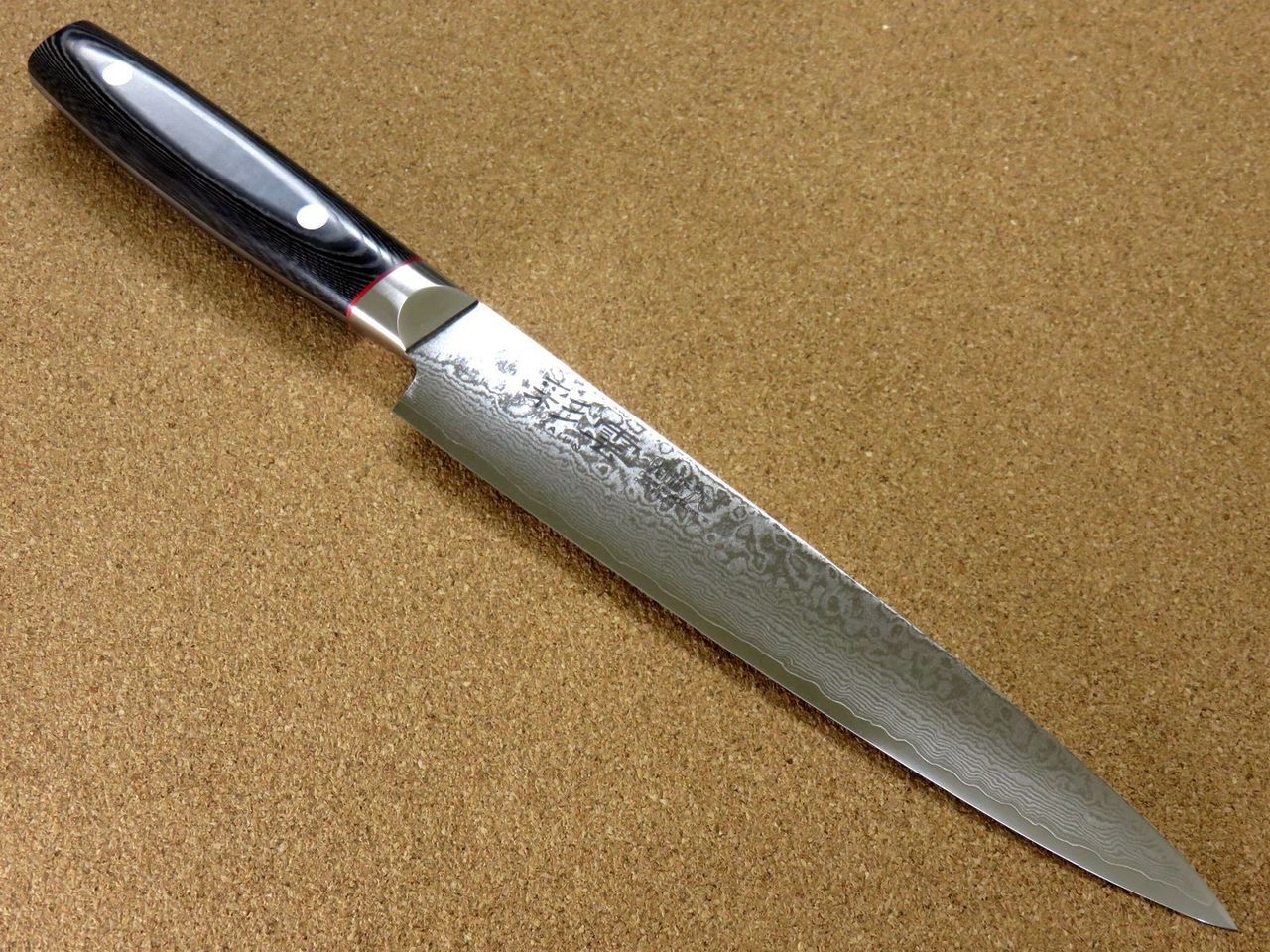 Japanese SAIUN Kitchen Sujihiki Slicing Knife 210mm 8" VG-10 Damascus SEKI JAPAN