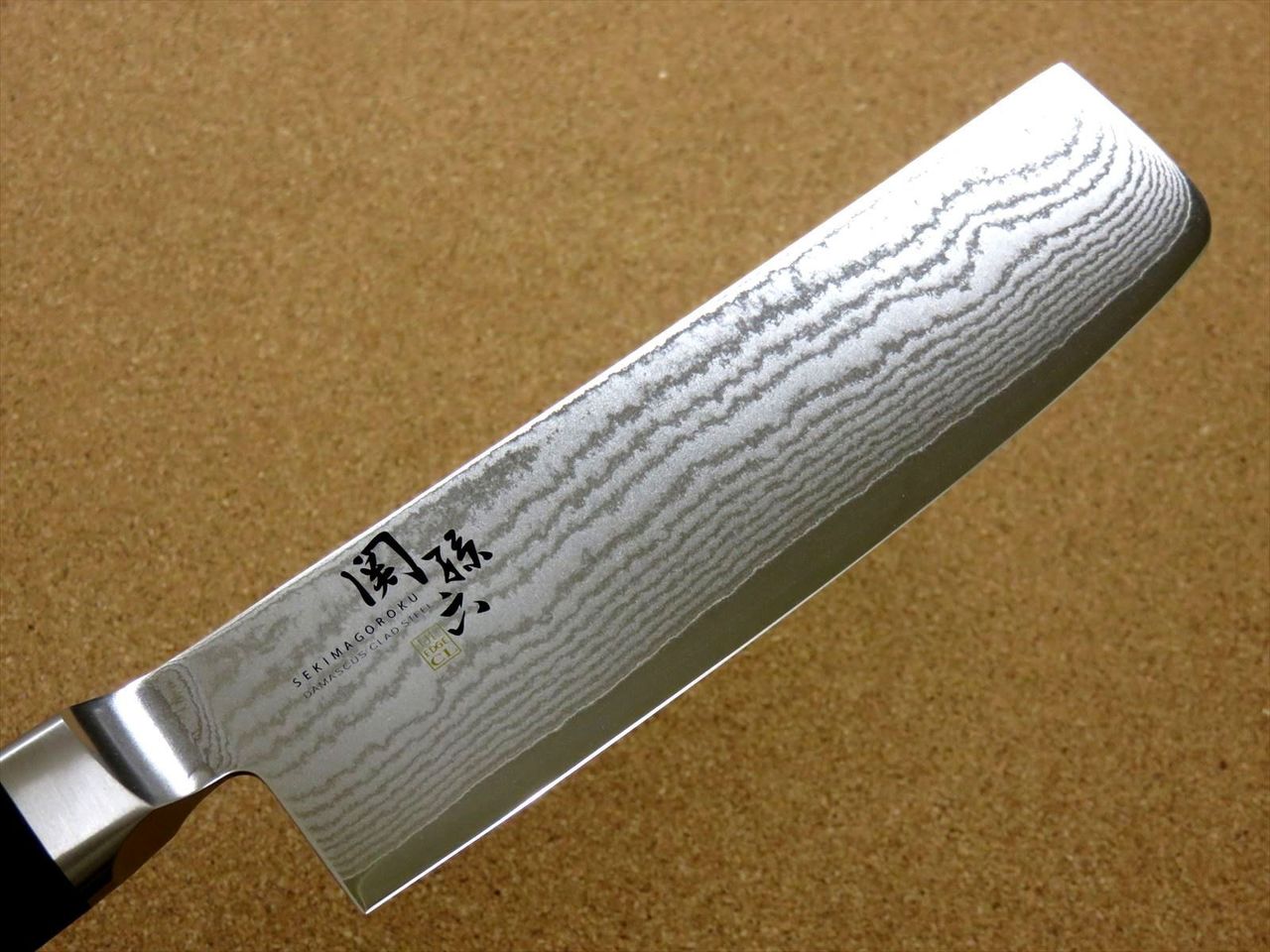 Japanese KAI MAGOROKU Kitchen Nakiri Knife 165mm 6 1/2 inch Damascus steel JAPAN