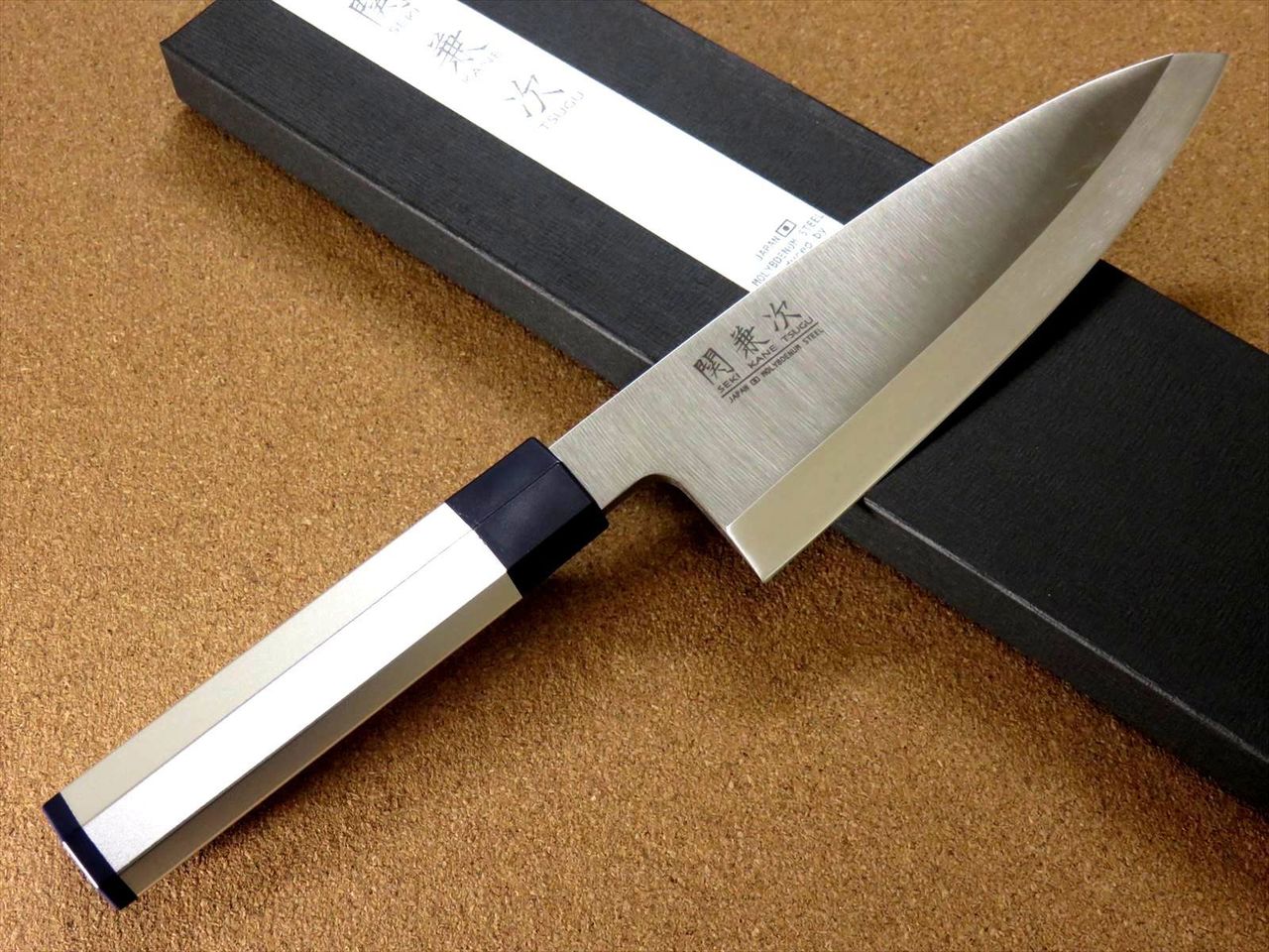 Japanese Kitchen Deba Knife 7.1 inch Aluminum Handle Single edged SEKI JAPAN