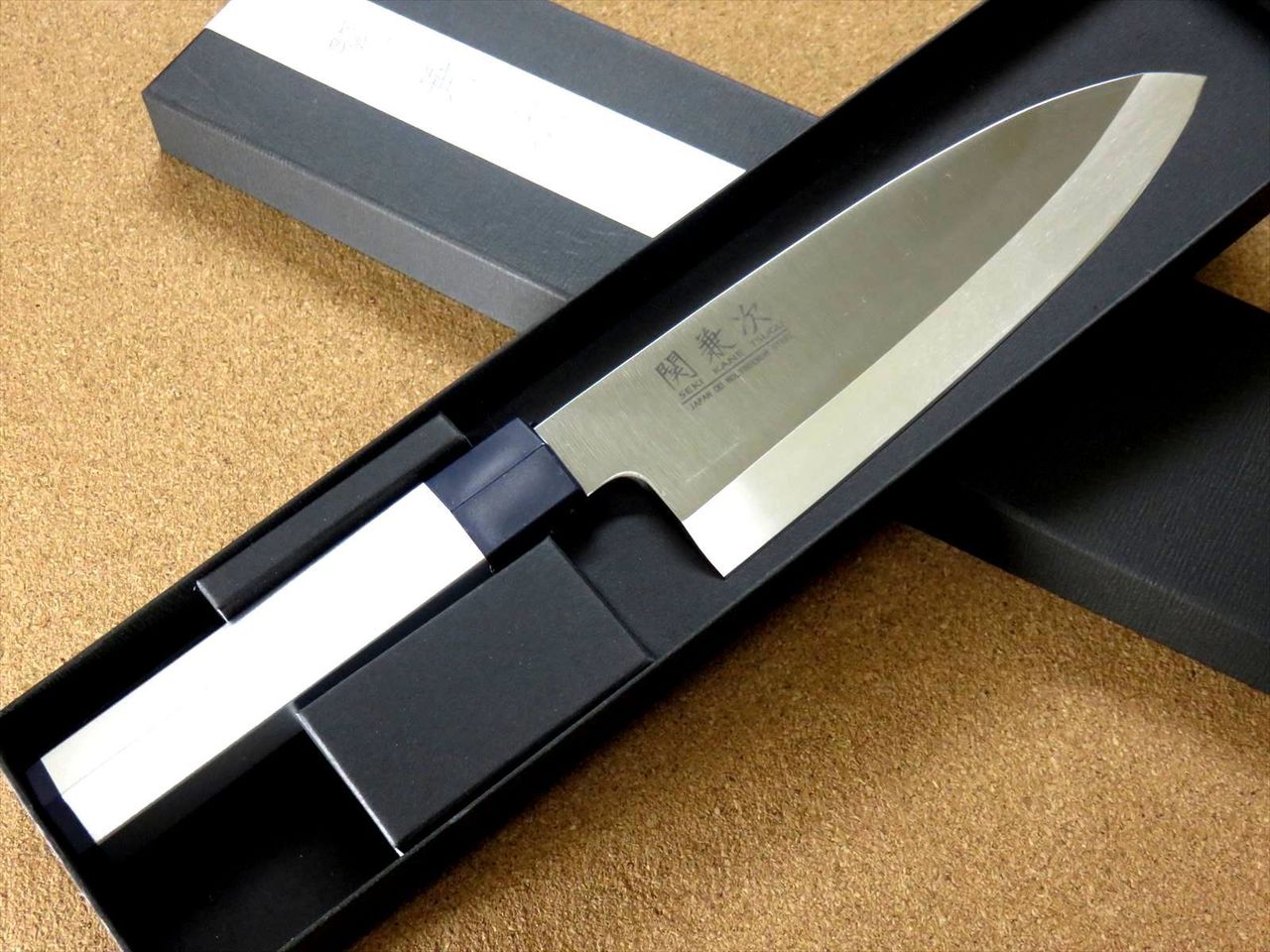 Japanese Kitchen Deba Knife 6.5 inch Aluminum Handle Single edged SEKI JAPAN