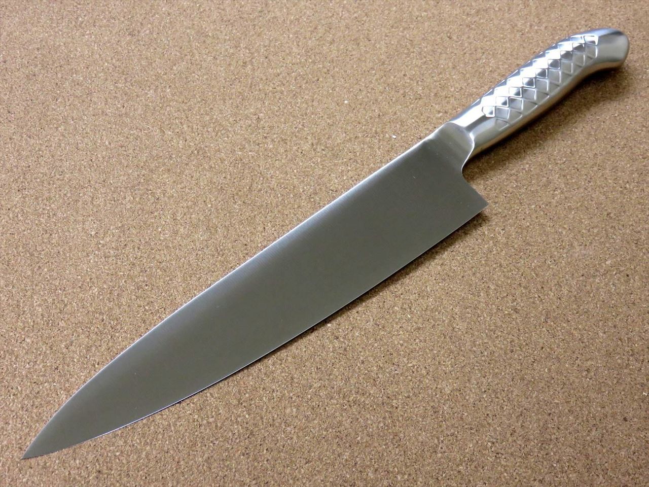 Japanese PRO-S Kitchen Gyuto Chef's Knife 9.4 inch Stainless Handle SEKI JAPAN