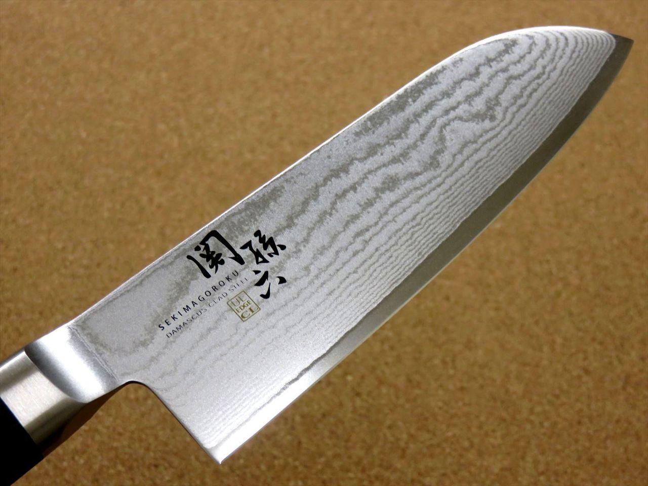 Japanese KAI SEKI MAGOROKU Kitchen Santoku Knife 145mm 6 in Damascus steel JAPAN