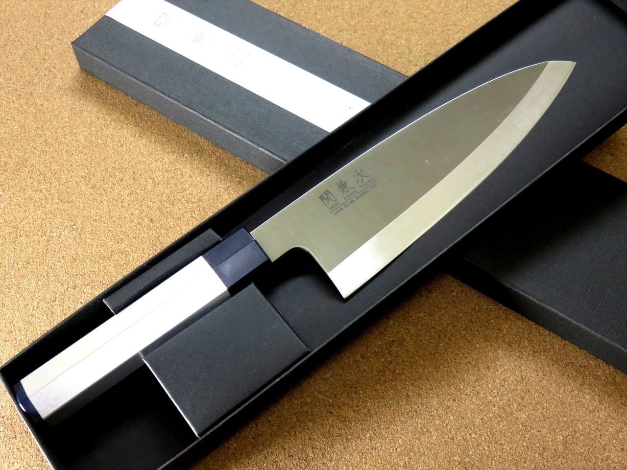 Japanese Kitchen Deba Knife 7.1 inch Aluminum Handle Single edged SEKI JAPAN