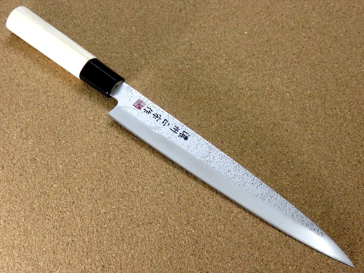 Japanese Masamune Kitchen Sashimi Yanagiba Knife 8.1" Nashiji blade SEKI JAPAN