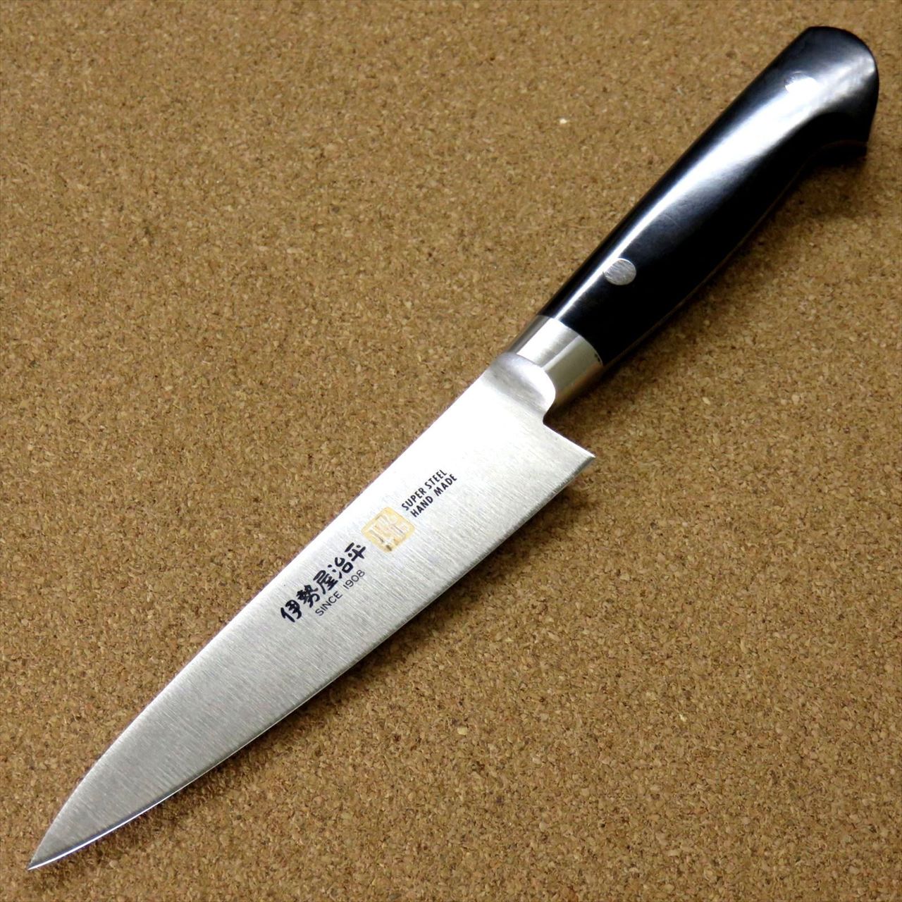 Japanese SETO ISEYA-F Kitchen Utility Knife 4.7 inch Micarta Bolster SEKI JAPAN