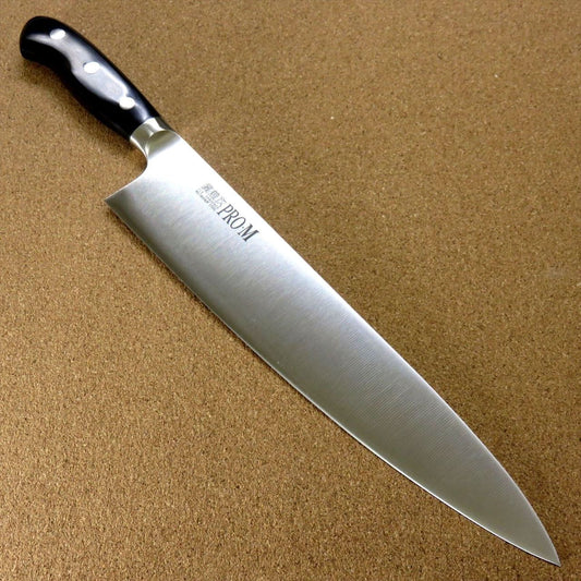 Japanese PRO-M Kitchen Gyuto Chef's Knife 10.6 inch Meat Fish cutting SEKI JAPAN