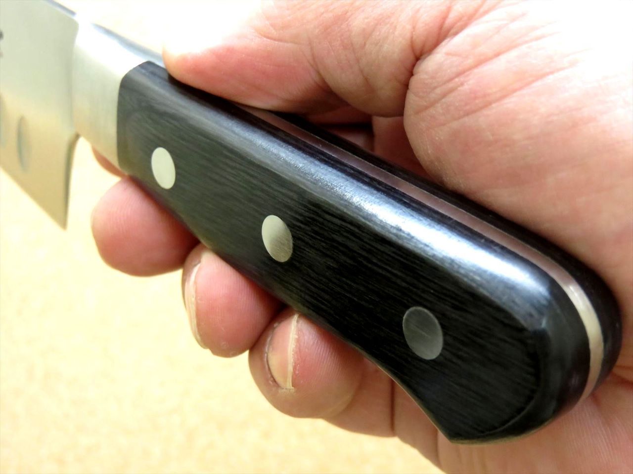 Japanese Kitchen Dimple Gyuto Chef Knife 205mm 8 inch Bolster Handle SEKI JAPAN
