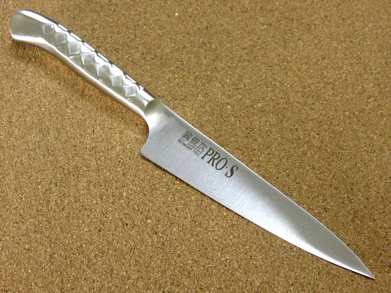 Japanese PRO-S Kitchen Petty Utility Knife 5.1 inch Stainless Handle SEKI JAPAN