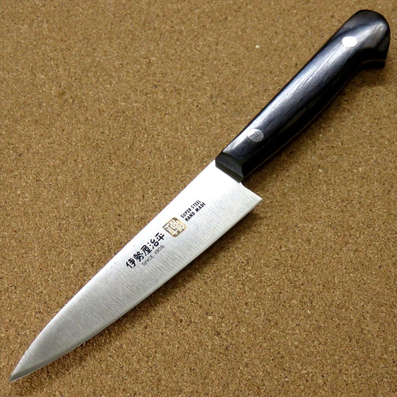 Japanese SETO ISEYA-D Kitchen Petty Utility Knife 4.7" Black packer SEKI JAPAN