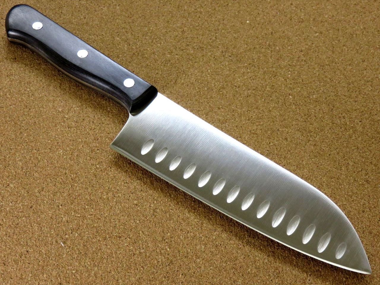 Japanese Kitchen Dimple Santoku Knife 170mm 6.7 inch Meat Fish cut SEKI JAPAN