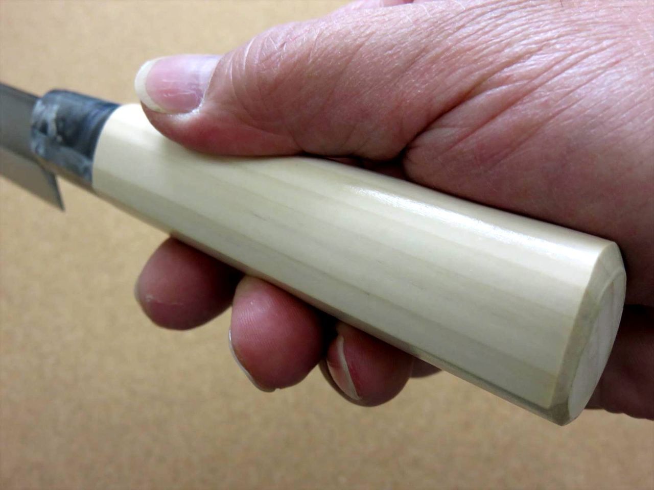 Japanese Kitchen Sashimi Yanagiba Knife 8.3 inch Left handed Natural wood JAPAN