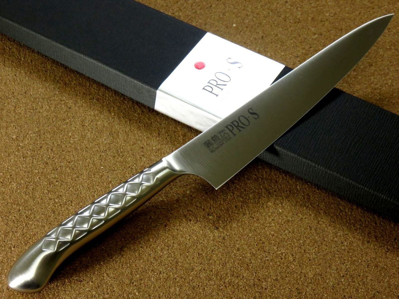 Japanese PRO-S Kitchen Petty Utility Knife 5.9 inch Stainless Handle SEKI JAPAN