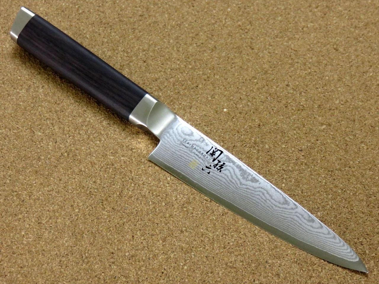 Japanese KAI MAGOROKU Kitchen Petty Utility Knife 120mm 5" Damascus steel JAPAN