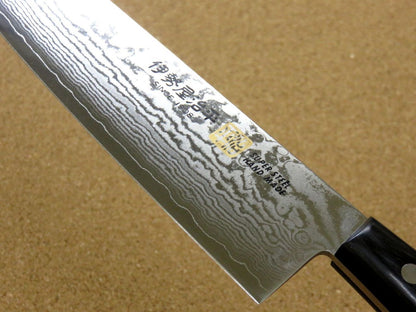 Japanese SETO ISEYA-G Kitchen Santoku Knife 180mm 7.1" VG-10 Damascus SEKI JAPAN