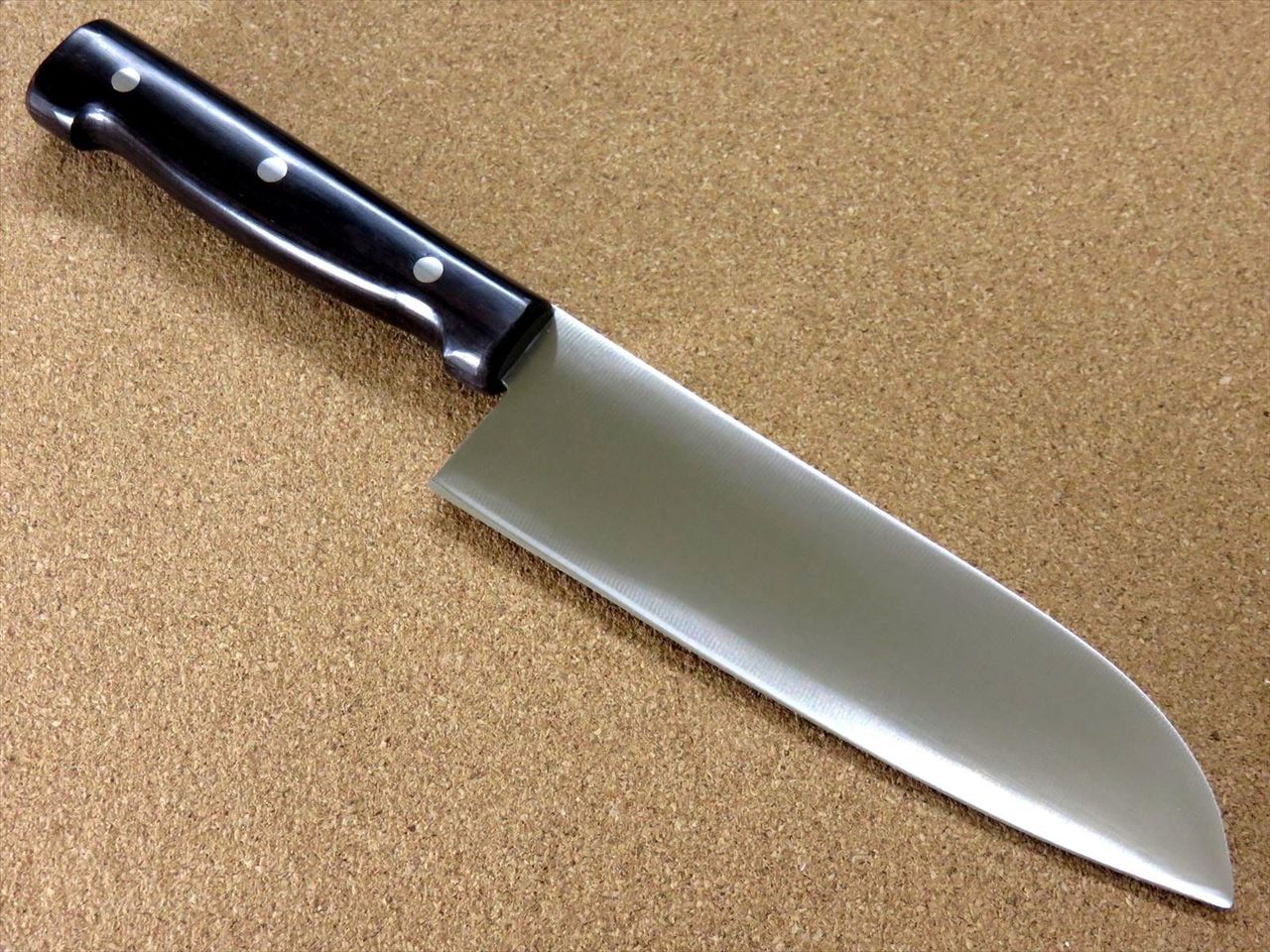 Japanese Kitchen Santoku Knife 170mm 6.7 inch Round handle SEKI JAPAN Japonais