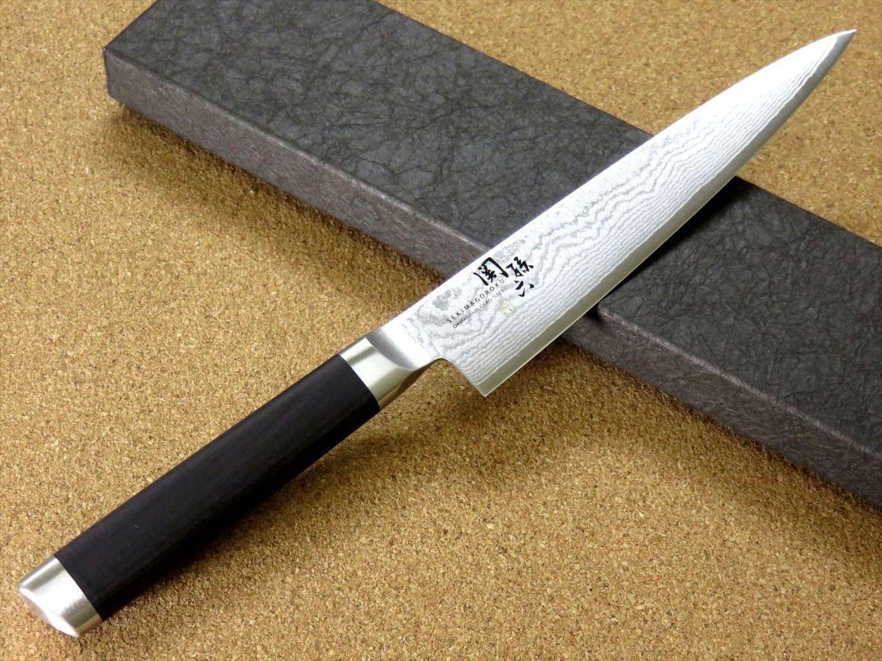 Japanese KAI MAGOROKU Kitchen Petty Utility Knife 150mm 6" Damascus steel JAPAN