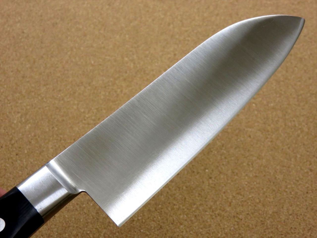 Japanese Kitchen Santoku Knife 170mm 6.7 inch Meat Fish cut Bolster SEKI JAPAN