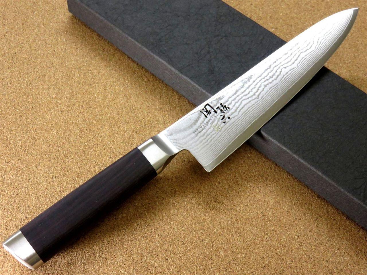 Japanese KAI SEKI MAGOROKU Kitchen Gyuto Chef Knife 180mm 7" Damascus SEKI JAPAN