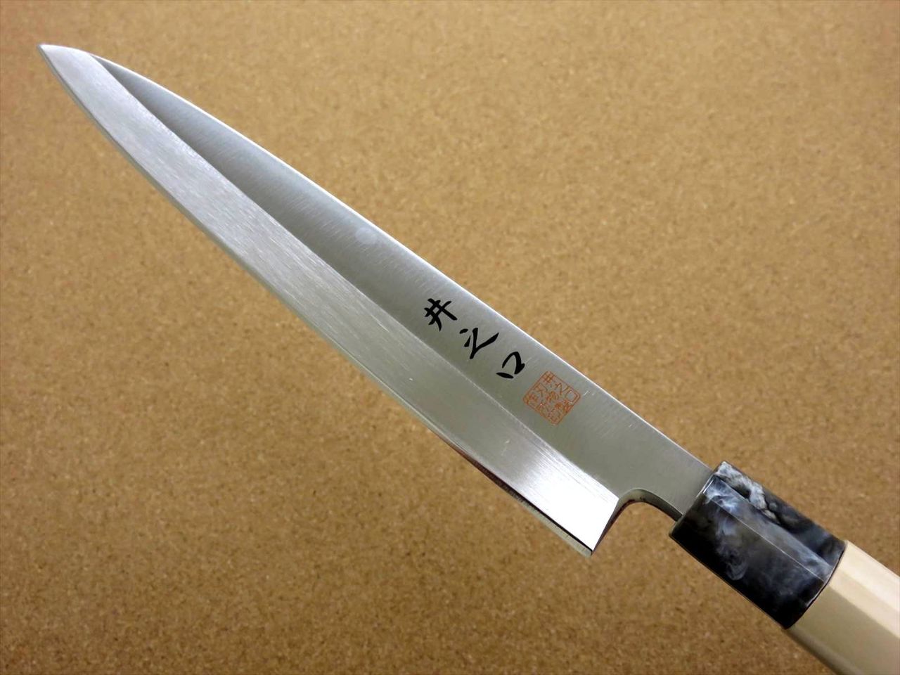 Japanese Kitchen Sashimi Yanagiba Knife 8.3 inch Left handed Natural wood JAPAN