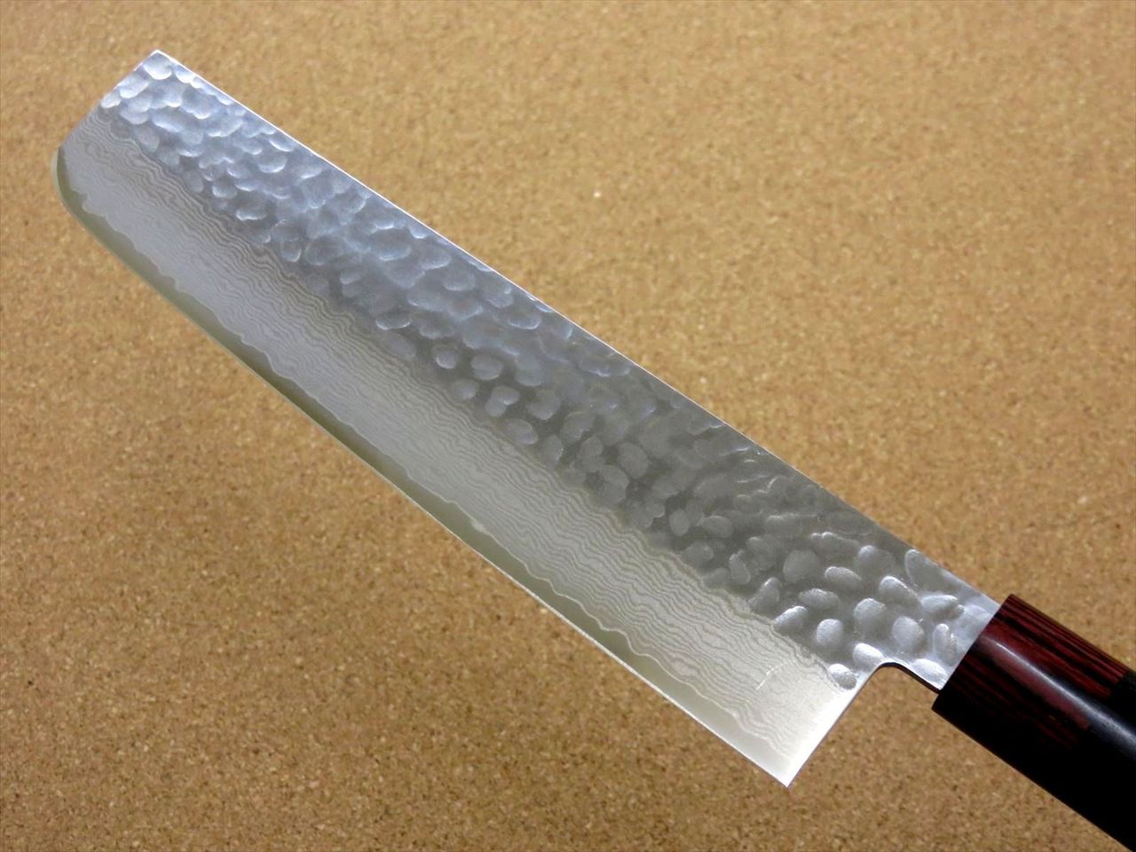Japanese SETO ISEYA-I Kitchen Vegetable Knife 7.1" Damascus Hammered SEKI JAPAN