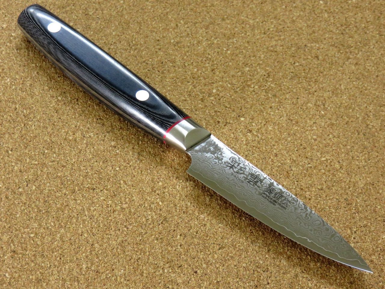 Japanese SAIUN Kitchen Fruit Paring Knife 90mm 3.5 inch VG10 Damascus SEKI JAPAN