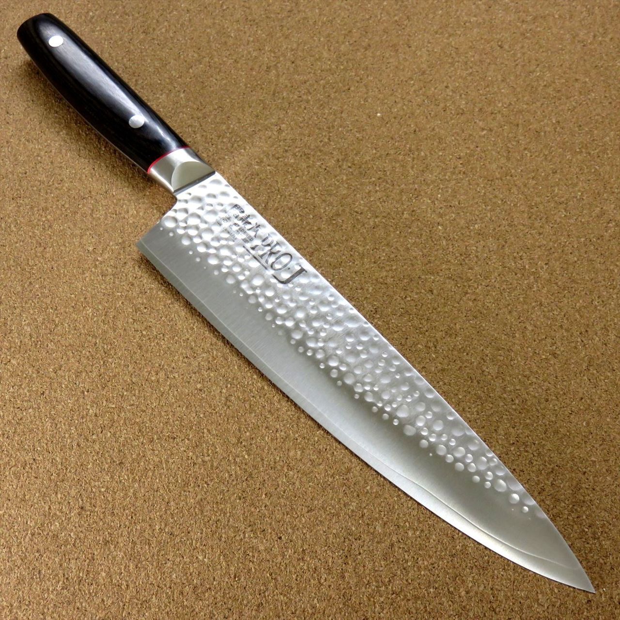 Japanese PRO-J Kitchen Gyuto Chef's Knife 230mm 9 inch Hammer Forged SEKI JAPAN