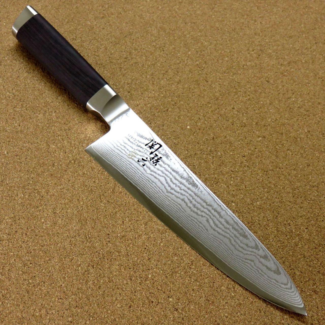 Japanese KAI SEKI MAGOROKU Kitchen Gyuto Chef Knife 180mm 7" Damascus SEKI JAPAN