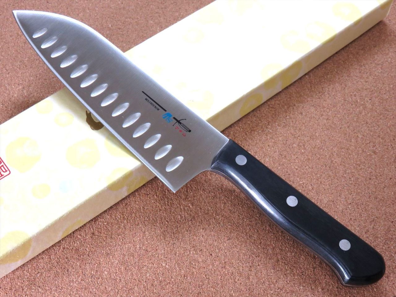 Japanese Kitchen Dimple Santoku Knife 170mm 6.7 inch Meat Fish cut SEKI JAPAN