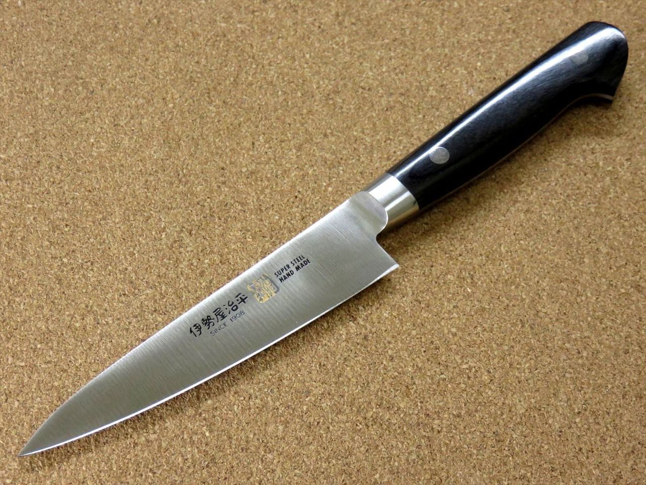 Japanese SETO ISEYA-A Kitchen Petty Utility Knife 120mm 4.7" Bolster SEKI JAPAN