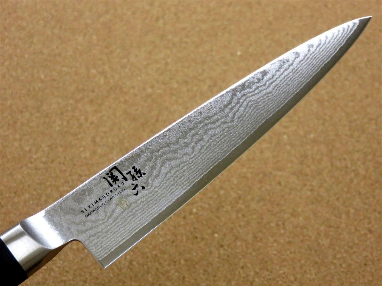 Japanese KAI MAGOROKU Kitchen Petty Utility Knife 150mm 6" Damascus steel JAPAN