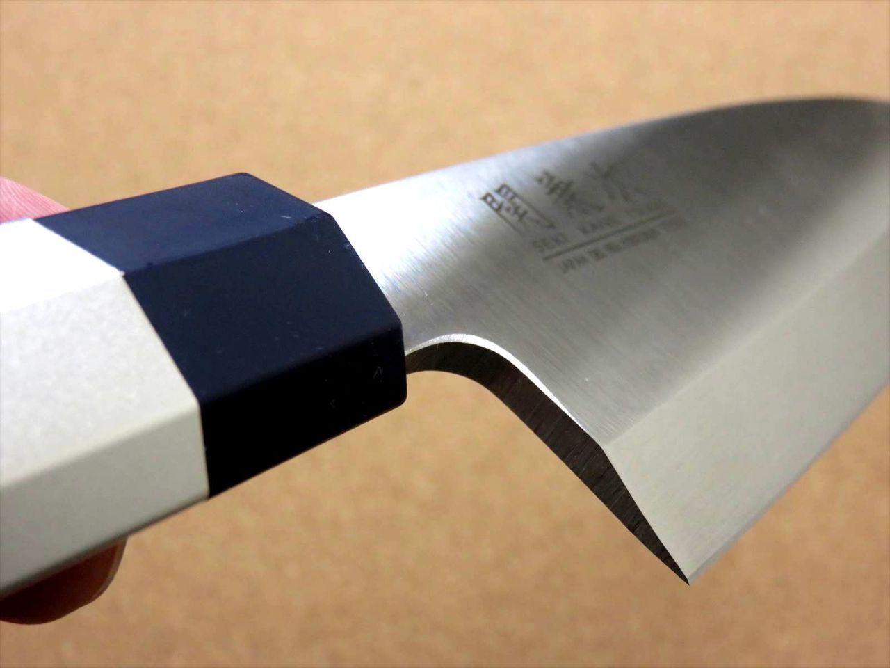 Japanese Kitchen Deba Knife 6.5 inch Aluminum Handle Single edged SEKI JAPAN