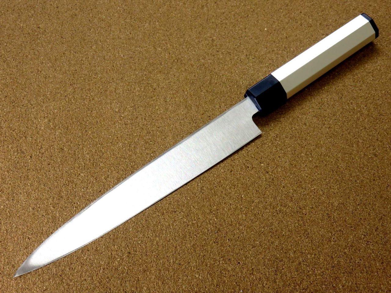 Japanese Kitchen Sashimi Knife 8.3 inch Aluminum Handle Single edged SEKI JAPAN