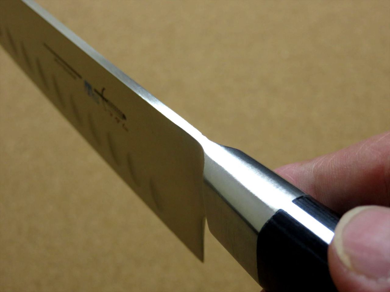 Japanese Kitchen Dimple Gyuto Chef Knife 205mm 8 inch Bolster Handle SEKI JAPAN