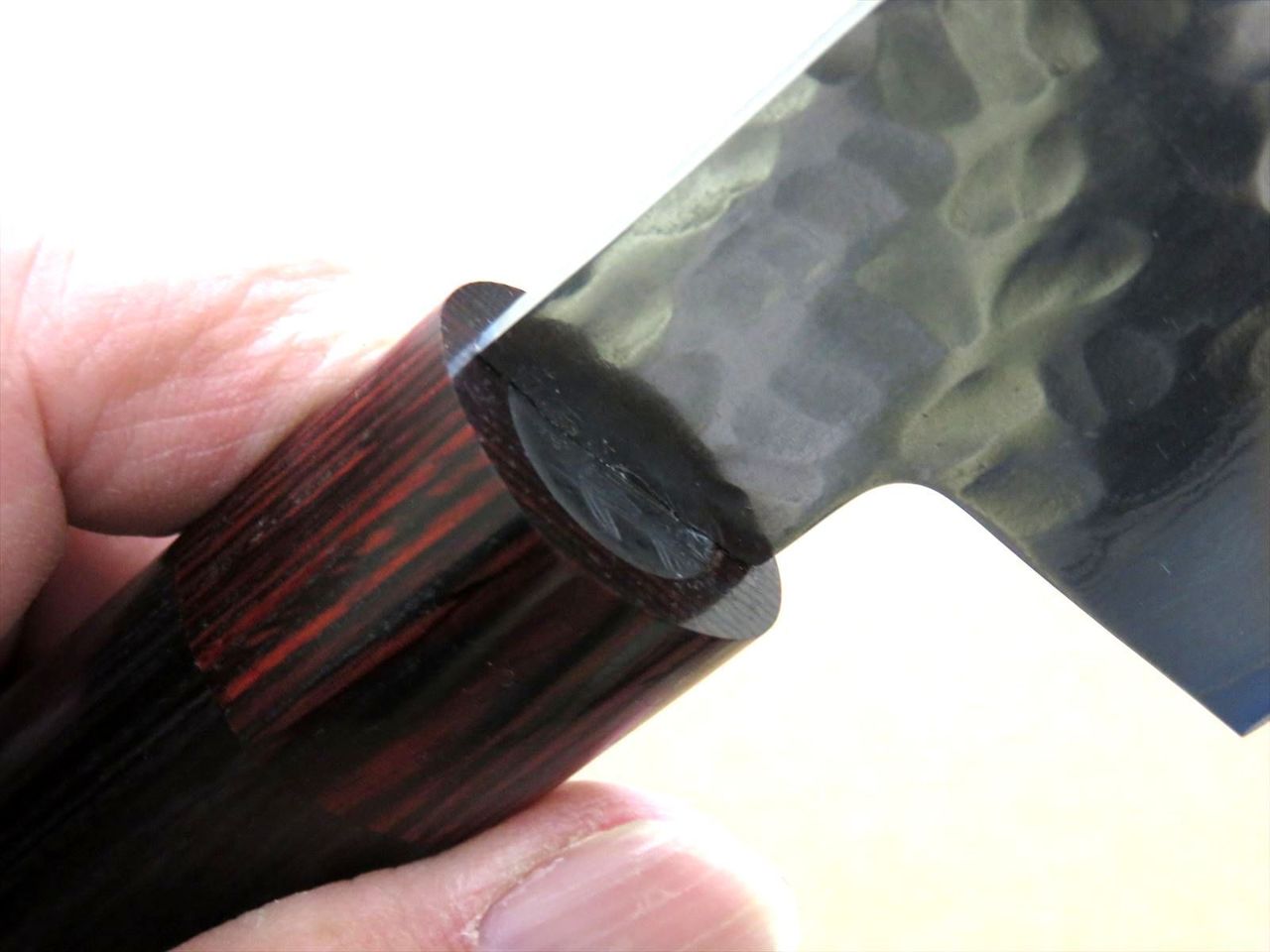 Japanese SETO ISEYA-I Kitchen Vegetable Knife 7.1" Damascus Hammered SEKI JAPAN