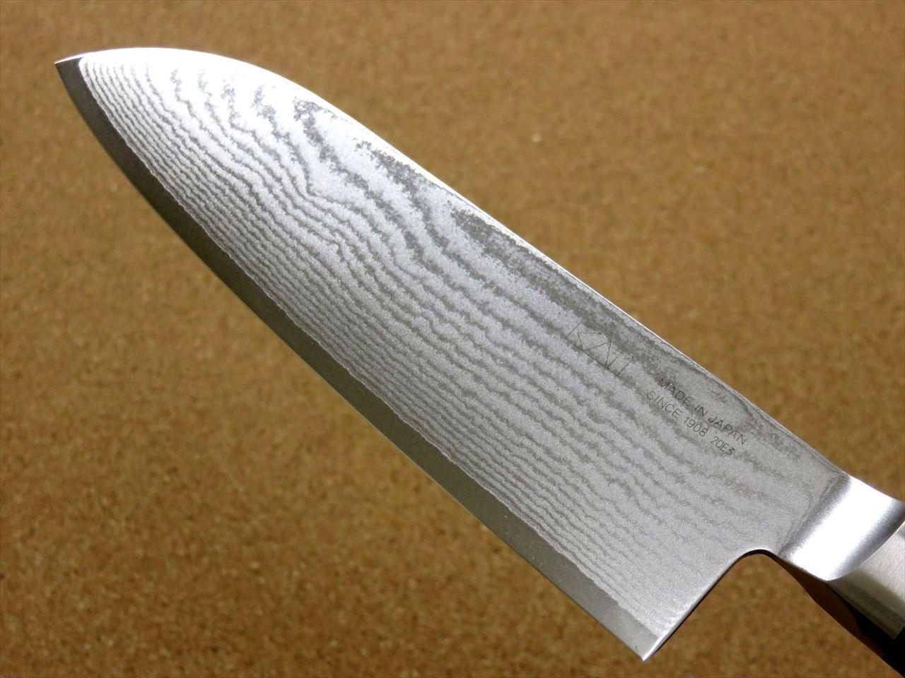 Japanese KAI SEKI MAGOROKU Kitchen Santoku Knife 145mm 6 in Damascus steel JAPAN