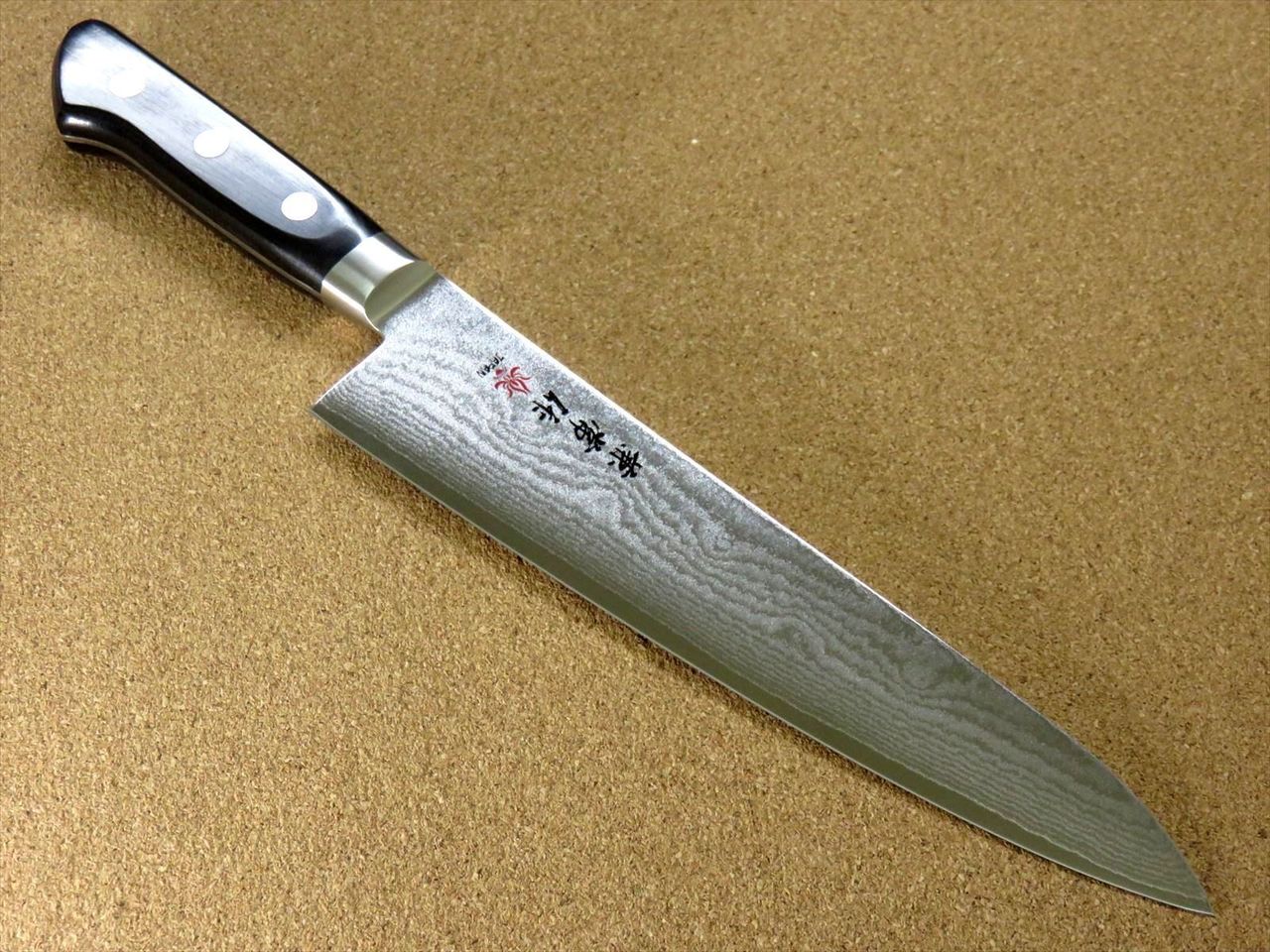 Japanese Kanetsune Kitchen Gyuto Chef Knife 210mm 8.3" VG-10 Damascus SEKI JAPAN