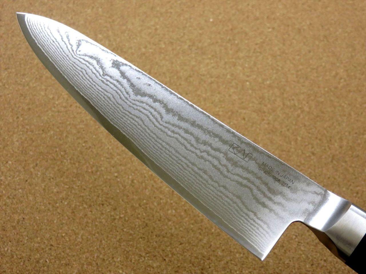 Japanese KAI SEKI MAGOROKU Kitchen Gyuto Chef Knife 180mm 7" Damascus SEKI JAPAN