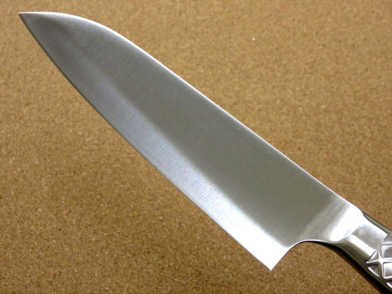 Japanese PRO-S Kitchen Santoku Knife 170mm 6.7 inch Stainless Handle SEKI JAPAN