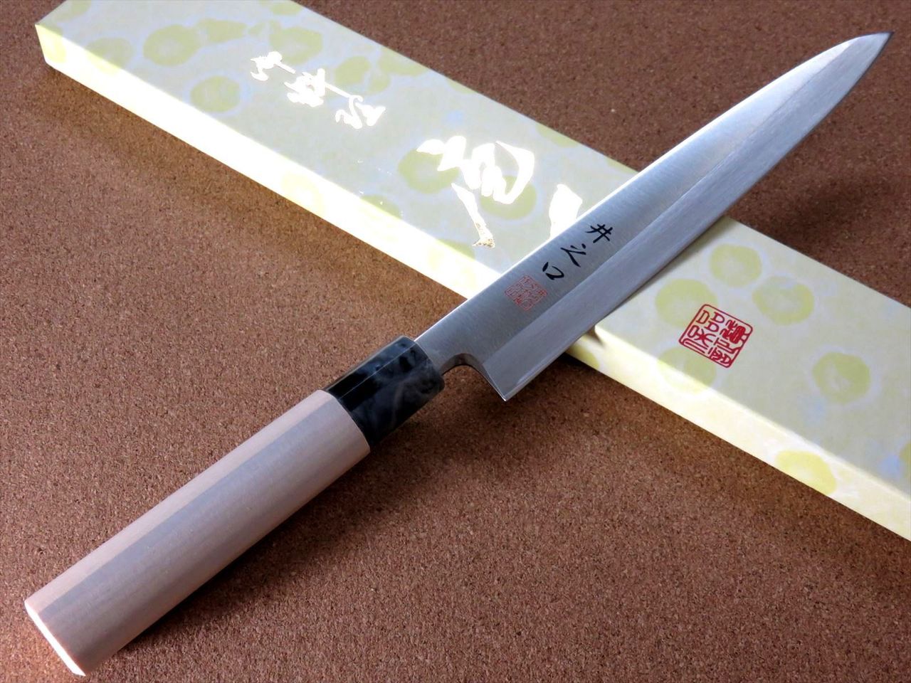 Japanese Kitchen Sashimi Yanagiba Knife 210mm 8.3 inch Right handed SEKI JAPAN