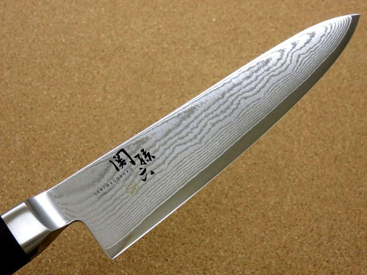 Japanese KAI SEKI MAGOROKU Kitchen Gyuto Chef Knife 180mm 7" Damascus SEKI JAPAN