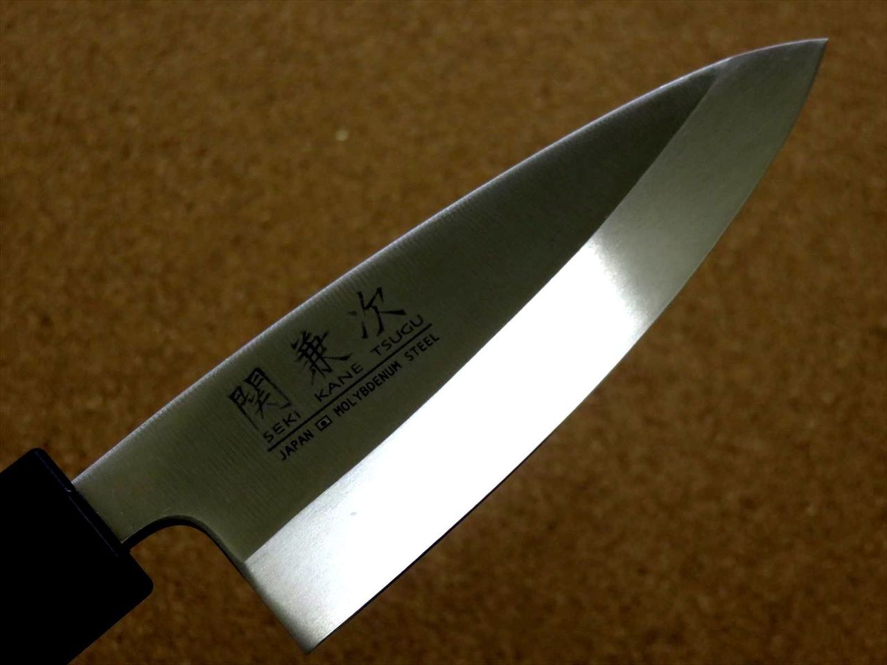 Japanese Kitchen Deba Knife 4.1 inch Aluminum Handle Single edged SEKI JAPAN